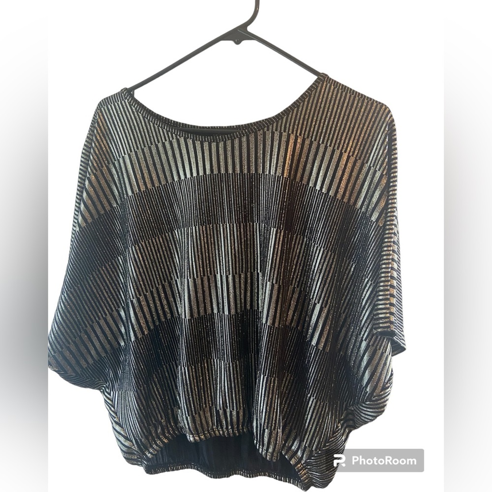 Espresso Black& Gold Blouse.